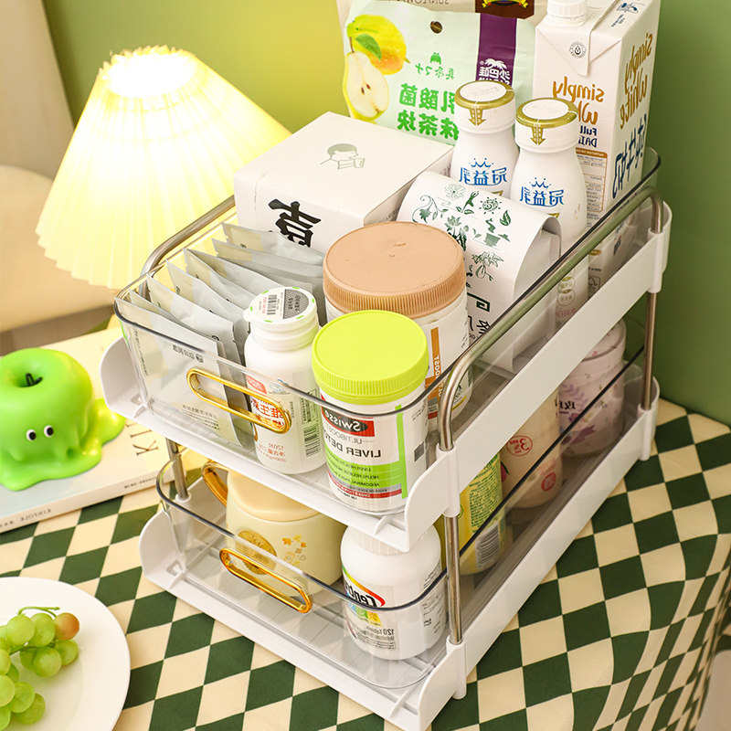 餐桌收纳桌面零食茶几收纳盒杯子置物架咖啡台面茶包杂物整理神器,淘宝优惠券,粉丝福利购,淘宝优惠卷