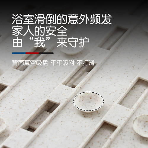 浴室防滑地垫卫生间家用洗澡脚垫子厕所浴缸淋浴房条纹TPE防滑垫 - 图2