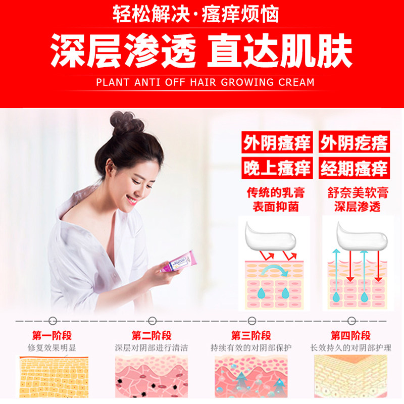 女性私处肛门下面痒外阴瘙痒止痒膏 小禾诗蔓医疗器械皮肤消毒护理（消）