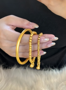 古法金包银两世欢莲蓬手链