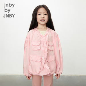 江南布衣童装长袖夹克外套褶皱设计休闲春男女童儿童jnbybyjnby