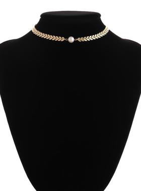simple necklace women jewelry 欧美简约项链蛇骨链时尚颈链