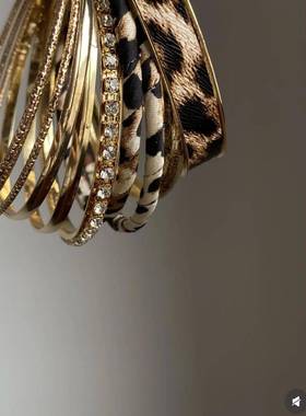 采购产品豹纹手炼，覆古时尚集，手装饰，豹纹手炼，豹纹手炼集