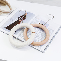 Clothing Store Decoration Shelf Log Rings Creative Womens Pants Silk Scarves Scarves Clothes Hooks Womens Clothing Clothes Hanger