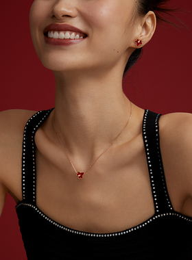 Lola Rose罗拉玫瑰 Ivy 英国常青藤红色项链女礼物圣诞元旦礼物