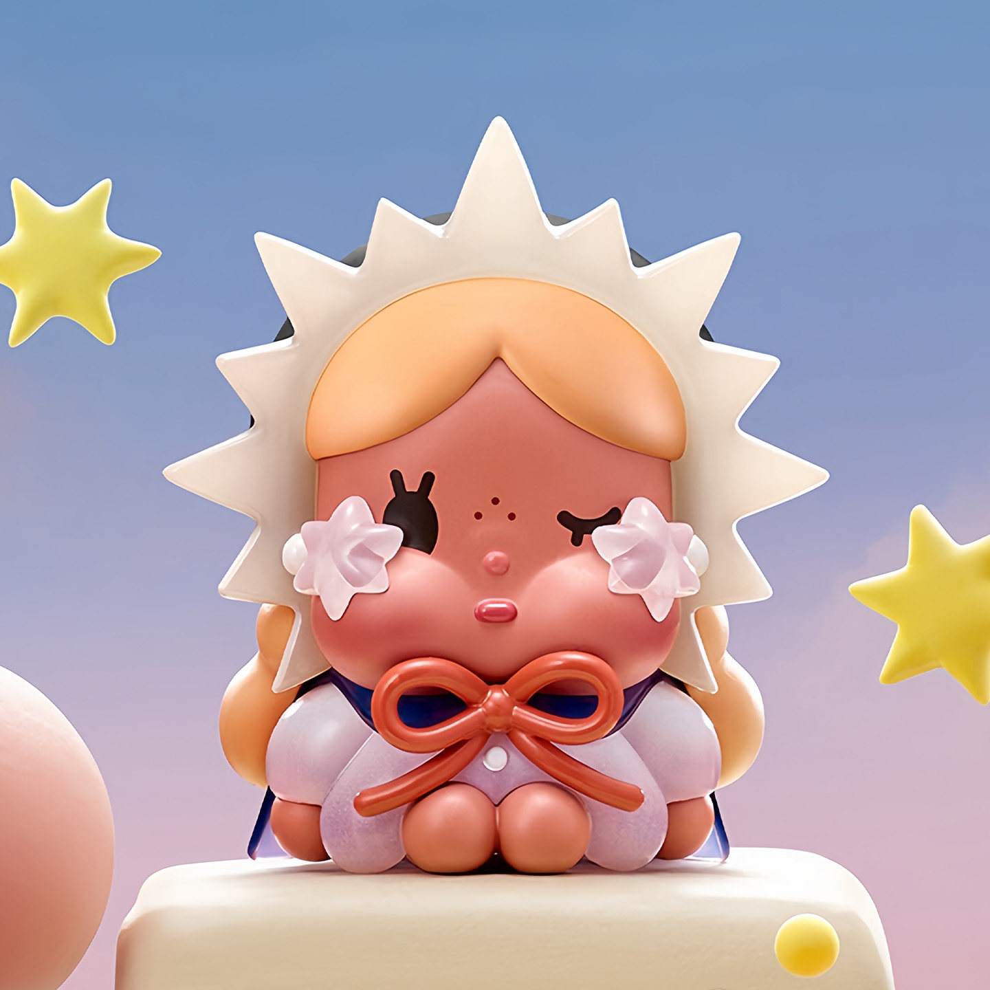 POPMART泡泡玛特CRYBABY出走的月亮坐坐系列手办盲盒摆件潮玩礼物,淘宝优惠券,粉丝福利购,淘宝优惠卷