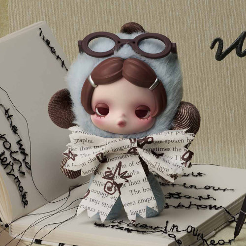 POPMART泡泡玛特SKULLPANDA不想不想系列毛绒公仔挂件SP盲盒礼物 - 图0