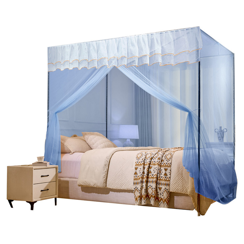 新款防尘顶蚊帐家用单开门加厚支架加密1.5米1.2卧室宿舍老式1米8,淘宝优惠券,粉丝福利购,淘宝优惠卷