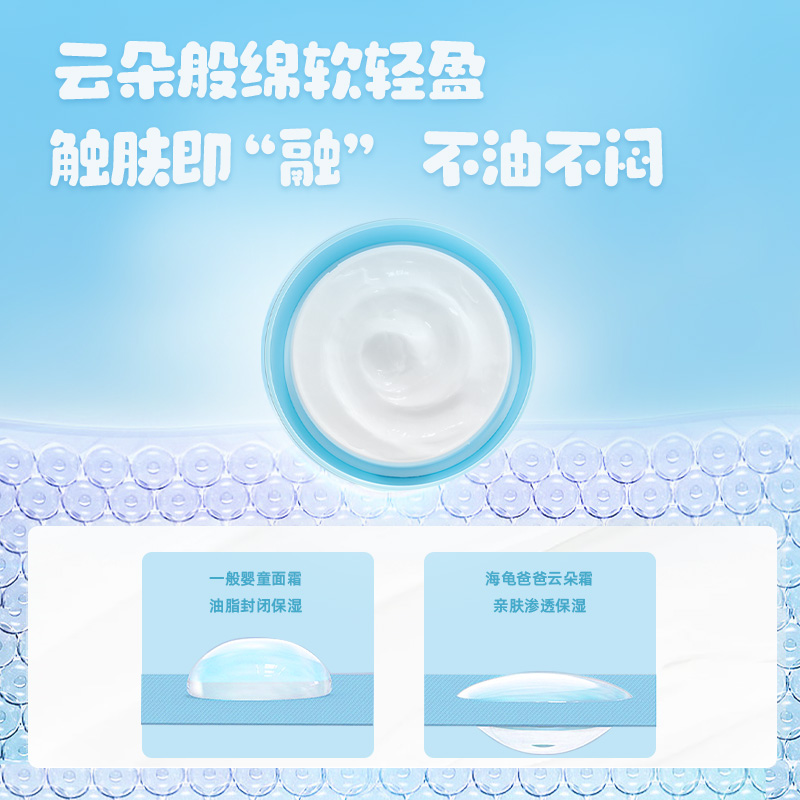 海龟爸爸小云朵霜儿童面霜宝宝秋冬补水滋润身体保湿霜婴儿润肤乳_婴童用品 第2张