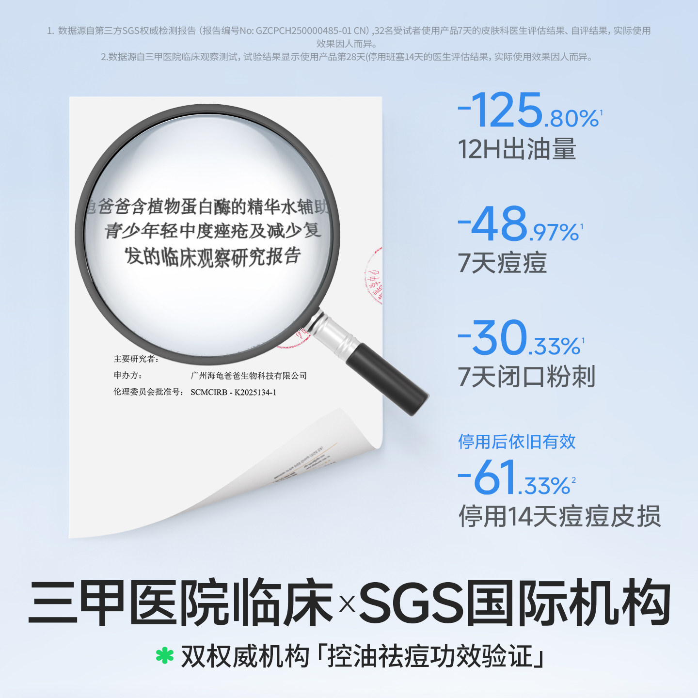 海龟爸爸祛痘青春水去闭口青少年控油爽肤收缩毛孔精华水女湿敷水