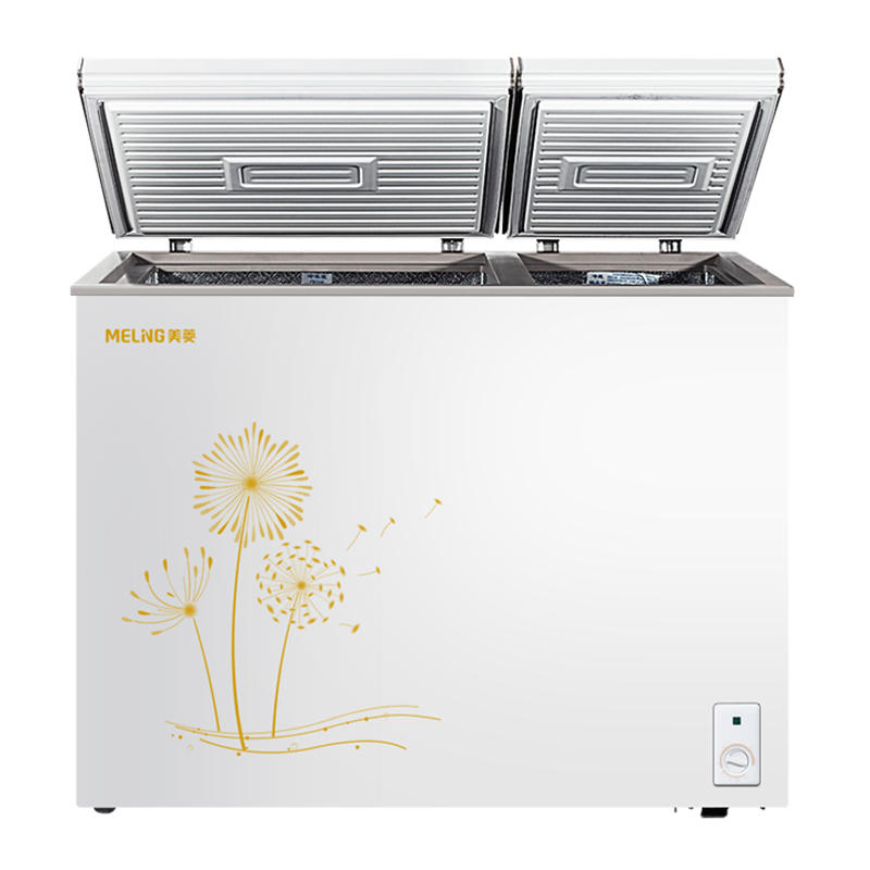 美菱双温220l升家用小型保鲜冰柜 美菱漫臻冷柜