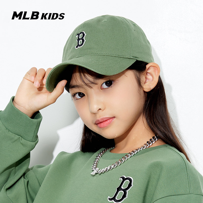 mlb儿童官方男女童小标潮流帽子 MLB童装帽子