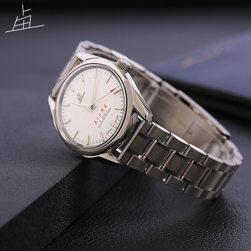 上海老乱牌石英机械男士复古手表 老乱国产腕表