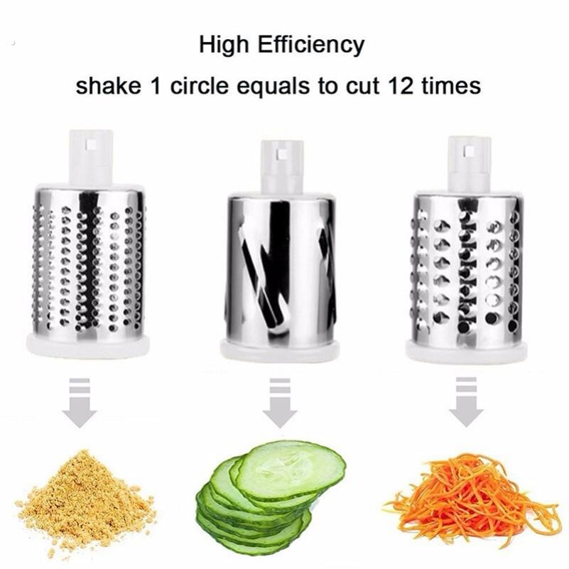 Household kitchen shredder grater vegetable cutting machine hand-cranked vegetable cutting machine multi-function hand rock tube soil