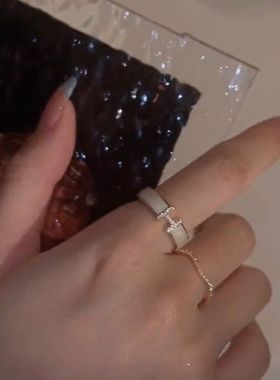 字母H开口戒指高性价比潮