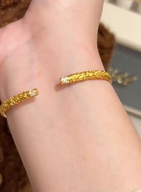 黑神话悟空点钻金箍棒祥云开口手镯网红爆款轻奢气质百搭精美手镯