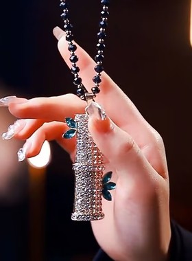 高级感节节高升竹节锆石毛衣链女轻奢气质百搭项链女2022年新款潮