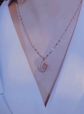 高级感灵动款心项链女网气质百搭