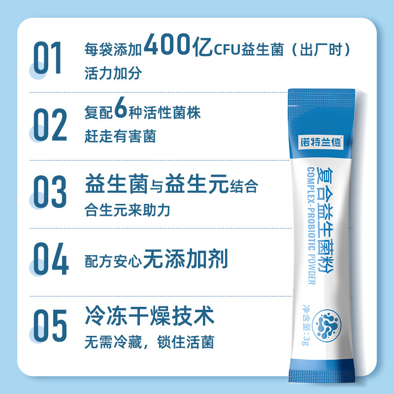 诺特兰德复合粉大人肠胃成人益生菌 诺特兰德冠瑞特益生菌