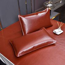 Real leather pillowcase soft leather double single pillowcase emulation leather pillowcase cow leather pillowcase pillow cushion household bedding