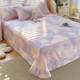 Rounded lace pure cotton bed sheets for girls single 1.5 meters 1.8m full cotton quilt single pillowcase three-piece cover