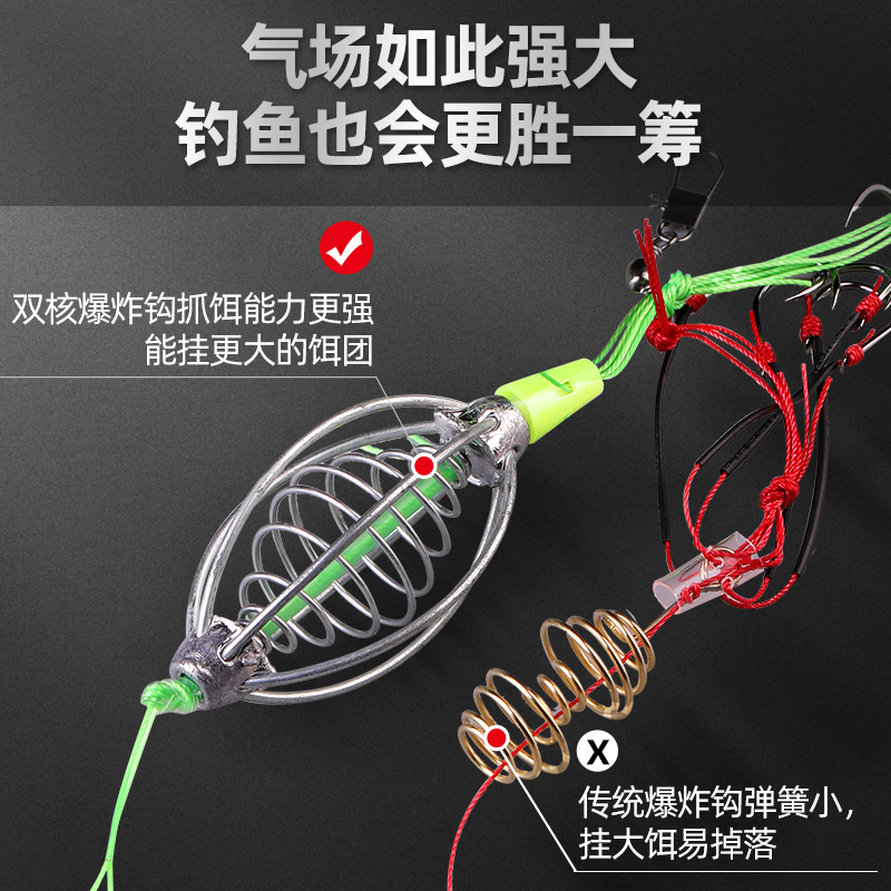 伊新钩势款爆炸神器新型弹炸钩尼暴炸钓抛竿海竿爆炸炸钓爆勾鱼钩 - 图0