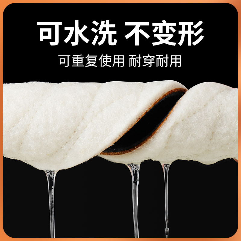 羊毛鞋垫女款加绒保暖皮毛一体防寒超薄软底舒适吸汗防臭透气冬季 - 图2