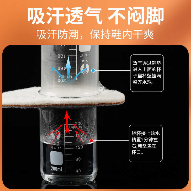 羊毛鞋垫女款加绒保暖皮毛一体防寒超薄软底舒适吸汗防臭透气冬季 - 图1