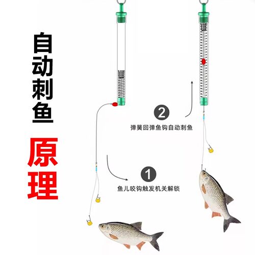 全自动钓鱼神器高灵敏绑好的鱼钩不跑鱼新手套装全套渔具用品装备 - 图2
