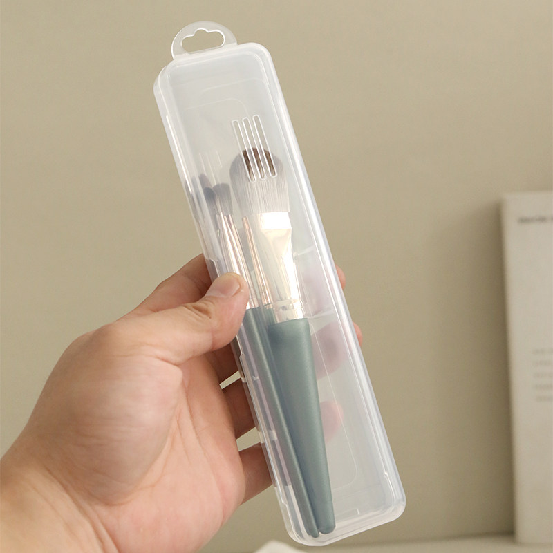 化妆刷收纳盒便携防尘带盖腮红刷子眼影刷眉笔整理盒旅游外出盒子,淘宝优惠券,粉丝福利购,淘宝优惠卷