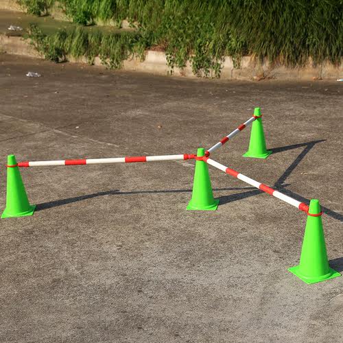 红白标志杆 赛道杆伸缩式 标志桶赛道轮滑杆平衡车赛道警示杆 - 图0