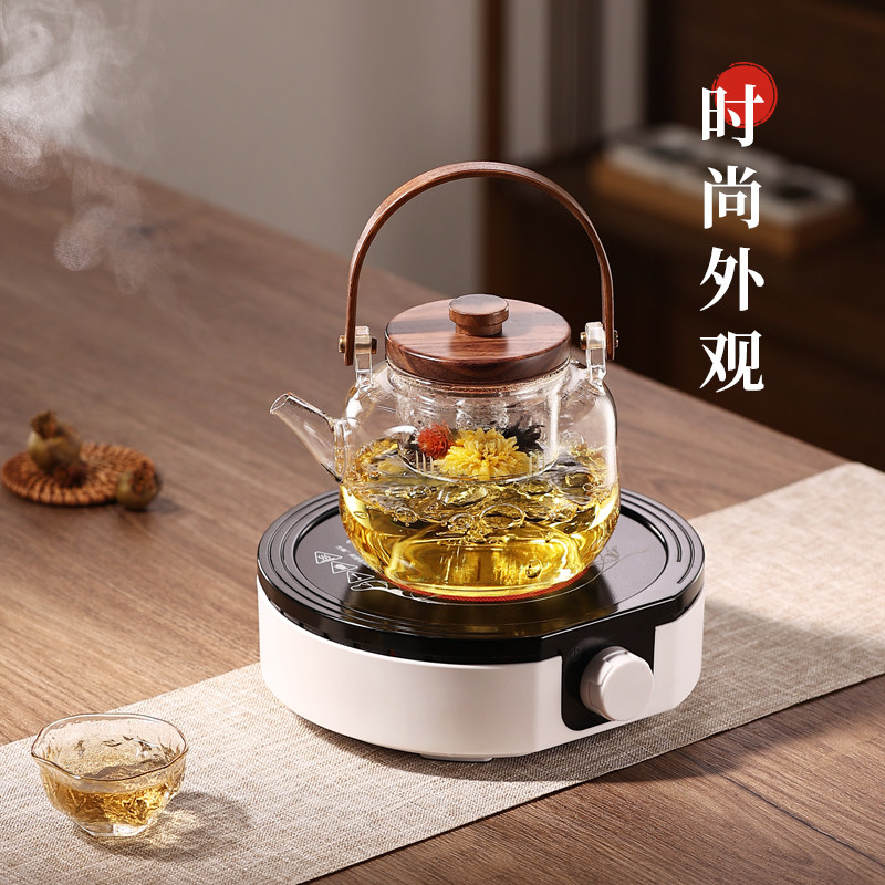 简悠电陶炉煮茶器小型煮玻璃蒸茶壶 简悠诺克斯电磁炉/陶炉