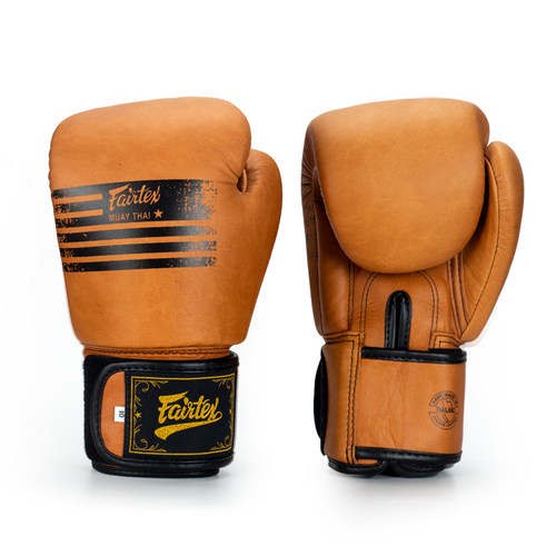 Fairtex 泰国进口训练拳套复古色BGV21泰拳真皮拳击手套搏击散打 - 图3