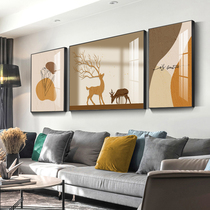 Modern minimalist living-room decoration Sofa Background Wall Triple Painting the upscale atmosphere 2023 New hanging paintings