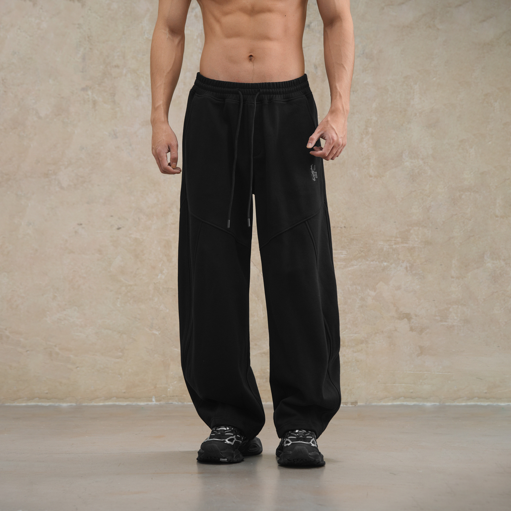 鹿家门新款弯刀卫裤保暖运动健身加大码男装休闲针织运动香蕉裤子,淘宝优惠券,粉丝福利购,淘宝优惠卷