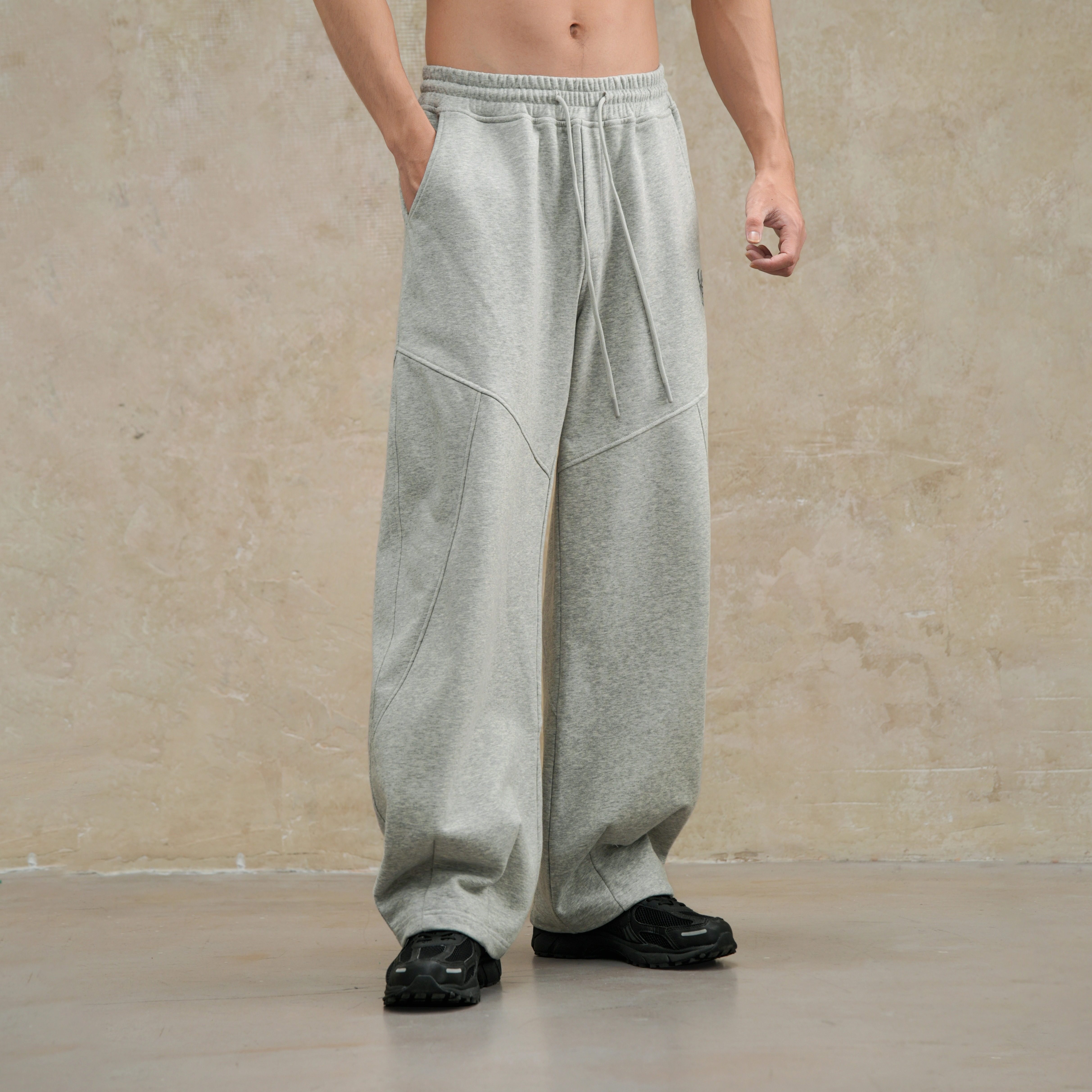 鹿家门新款弯刀卫裤保暖运动健身加大码男装休闲针织运动香蕉裤子,淘宝优惠券,粉丝福利购,淘宝优惠卷