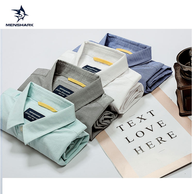 【薇娅推荐】menshark短袖男夏季衬衫 MENSHARK衬衫