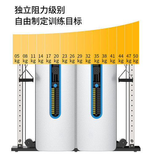 迈宝赫壁挂式绳动综合训练器家用多功能健身器材家用拉力绳小飞鸟 - 图2