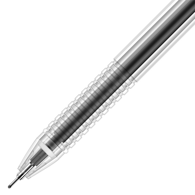 得力s52中性笔0.5 mm黑色30工具笔 得力新世纪凯乐中性笔