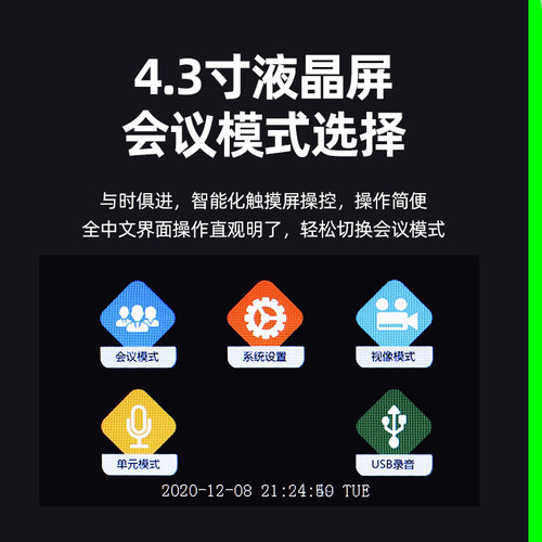 iSR TC2230有线手拉手会议系统远程视频会议视像自动跟踪摄像功能 - 图1