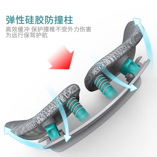 麦塔奇护腰靠垫靠人体工学腰靠办公椅腰垫汽车背靠车用腰托腰枕 - 图2