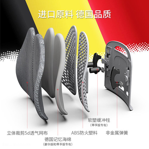 麦塔奇护腰靠垫靠人体工学腰靠办公椅腰垫汽车背靠车用腰托腰枕 - 图1