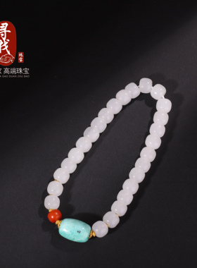适合夏天佩戴的羊脂玉小串羊脂玉