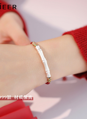 999纯银女手链520礼物送女友红绳