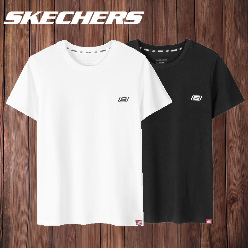 skechers短袖女2020 t恤女装上衣 skechers双木运动T恤