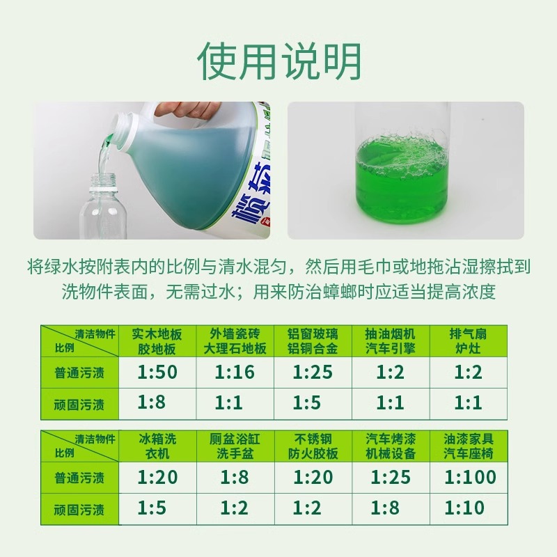 榄菊绿水地板清洁剂多用途辟味去污清新温和家用拖地花露水大桶装