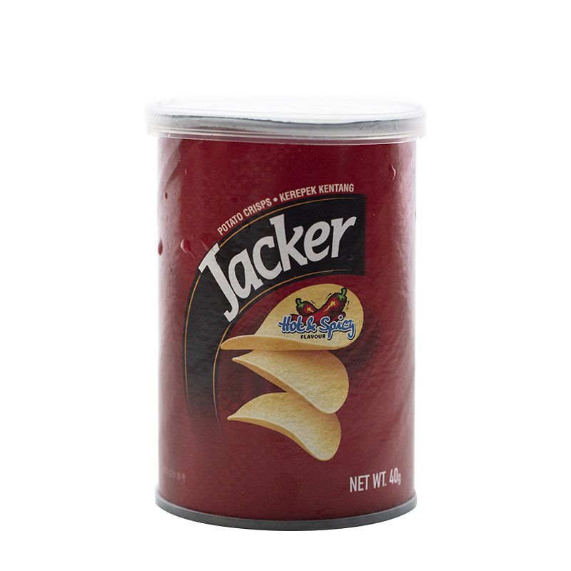 jacker杰克40g罐装桶装进口薯片 福多食品膨化食品