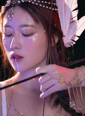 2023春夏季新款欧美饰品时尚简约唯美沙滩多层连指脚链女