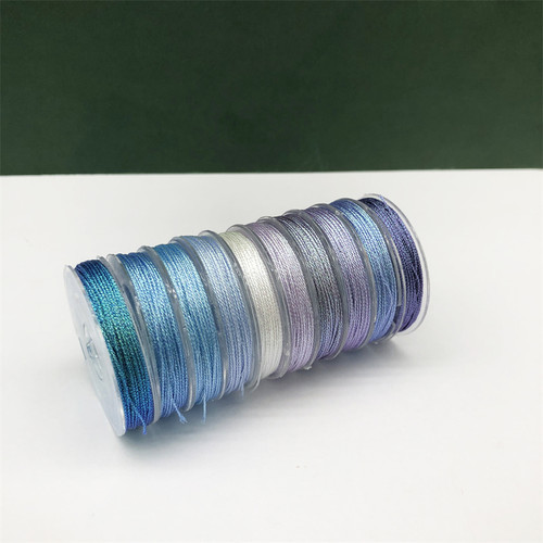 幻彩线3 6 9 12股编织线手工diy手链缠绕线流苏金银丝线手绳股线 - 图1