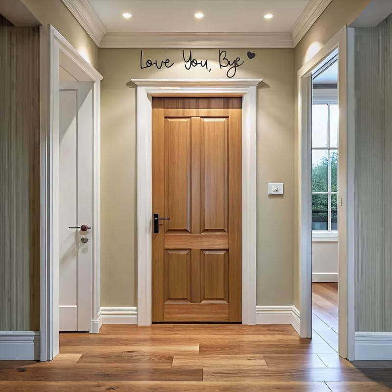 再见，爱你木质文字标牌走廊家居门墙面装饰，木制装饰品,淘宝优惠券,粉丝福利购,淘宝优惠卷